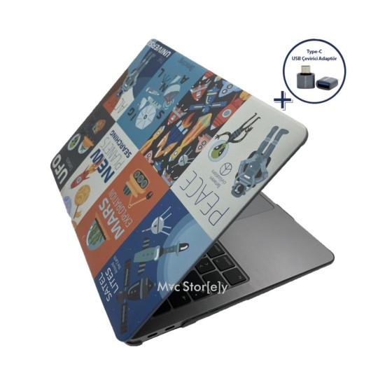 MacBook Air 13 Kılıf M1 Mat TPU Lazer Baskılı İnce Hafif Darbe Çizik Koruma A1932 A2179 A2337 Uyumlu