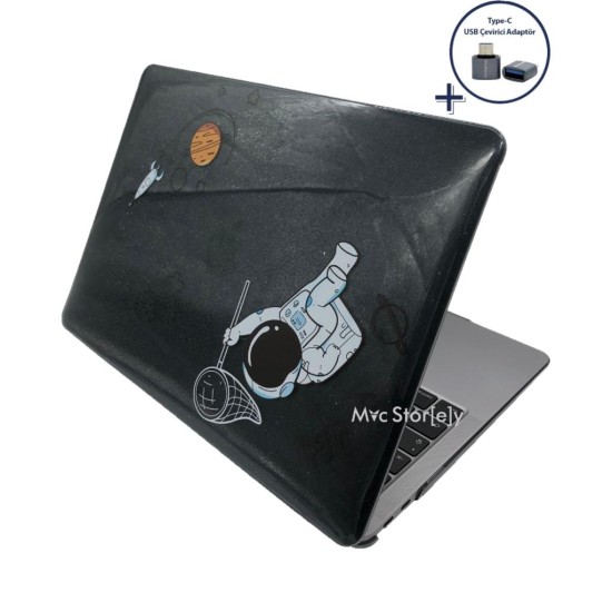 MacBook Air 13 Kılıf M1 Mat TPU Lazer Baskılı İnce Hafif Darbe Çizik Koruma A1932 A2179 A2337 Uyumlu