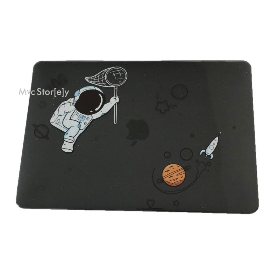 MacBook Air 13 Kılıf M1 Mat TPU Lazer Baskılı İnce Hafif Darbe Çizik Koruma A1932 A2179 A2337 Uyumlu