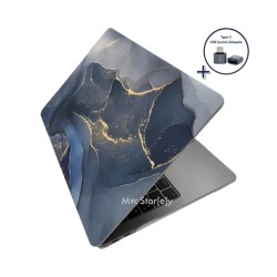 MacBook Air 13 Kılıf M1 Mat TPU Lazer Baskılı İnce Hafif Darbe Çizik Koruma A1932 A2179 A2337 Uyumlu