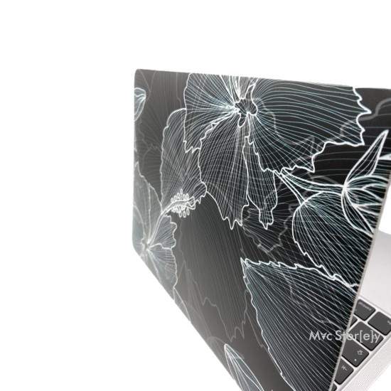 MacBook Air 13 Kılıf M1 Mat TPU Lazer Baskılı İnce Hafif Darbe Çizik Koruma A1932 A2179 A2337 Uyumlu