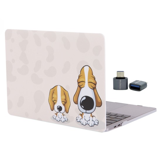 MacBook Air 13 Kılıf M1 Mat TPU Lazer Baskılı İnce Hafif Darbe Çizik Koruma A1932 A2179 A2337 Uyumlu