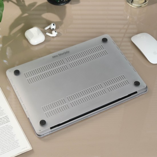 MacBook Air 13 Kılıf M1 Mat TPU Lazer Baskılı İnce Hafif Darbe Çizik Koruma A1932 A2179 A2337 Uyumlu