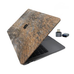 MacBook Air 13 Kılıf M1 Mat TPU Lazer Baskılı İnce Hafif Darbe Çizik Koruma A1932 A2179 A2337 Uyumlu