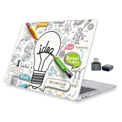 MacBook Air 13 Kılıf M1 Mat TPU Lazer Baskılı İnce Hafif Darbe Çizik Koruma A1932 A2179 A2337 Uyumlu