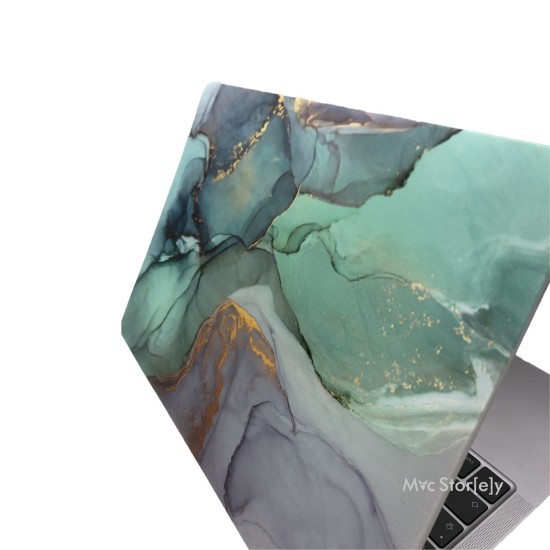 MacBook Air 13 Kılıf M1 Mat TPU Lazer Baskılı İnce Hafif Darbe Çizik Koruma A1932 A2179 A2337 Uyumlu