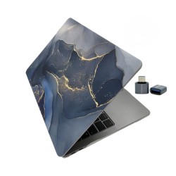 MacBook Air 13 Kılıf M1 Mat TPU Lazer Baskılı İnce Hafif Darbe Çizik Koruma A1932 A2179 A2337 Uyumlu