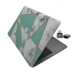 MacBook Air 13 Kılıf M1 Mat TPU Lazer Baskılı İnce Hafif Darbe Çizik Koruma A1932 A2179 A2337 Uyumlu