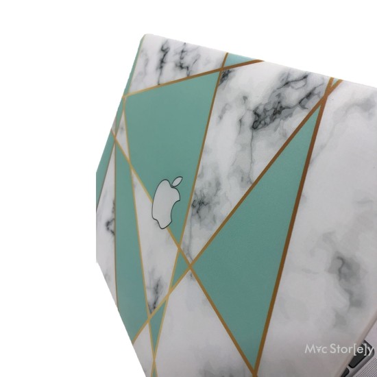 MacBook Air 13 Kılıf M1 Mat TPU Lazer Baskılı İnce Hafif Darbe Çizik Koruma A1932 A2179 A2337 Uyumlu