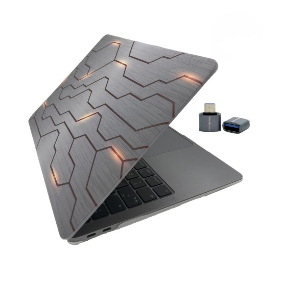 MacBook Air 13 Kılıf M1 Mat TPU Lazer Baskılı İnce Hafif Darbe Çizik Koruma A1932 A2179 A2337 Uyumlu