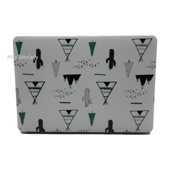 MacBook Air 13 Kılıf M1 Mat TPU Lazer Baskılı İnce Hafif Darbe Çizik Koruma A1932 A2179 A2337 Uyumlu