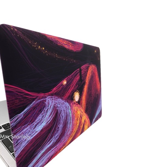 MacBook Air 13 Kılıf M1 Mat TPU Lazer Baskılı İnce Hafif Darbe Çizik Koruma A1932 A2179 A2337 Uyumlu