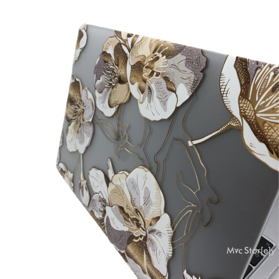 MacBook Air 13 Kılıf M1 Mat TPU Lazer Baskılı İnce Hafif Darbe Çizik Koruma A1932 A2179 A2337 Uyumlu