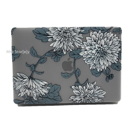 MacBook Air 13 Kılıf M1 Mat TPU Lazer Baskılı İnce Hafif Darbe Çizik Koruma A1932 A2179 A2337 Uyumlu