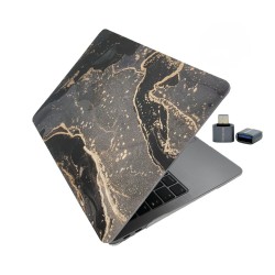 MacBook Air 13 Kılıf M1 Mat TPU Lazer Baskılı İnce Hafif Darbe Çizik Koruma A1932 A2179 A2337 Uyumlu