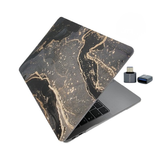 MacBook Air 13 Kılıf M1 Mat TPU Lazer Baskılı İnce Hafif Darbe Çizik Koruma A1932 A2179 A2337 Uyumlu