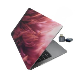 MacBook Air 13 Kılıf M1 Mat TPU Lazer Baskılı İnce Hafif Darbe Çizik Koruma A1932 A2179 A2337 Uyumlu