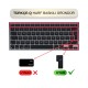MacBook Air 13 Klavye Koruyucu A2337 A2179 Türkçe Q Silikon Pembe