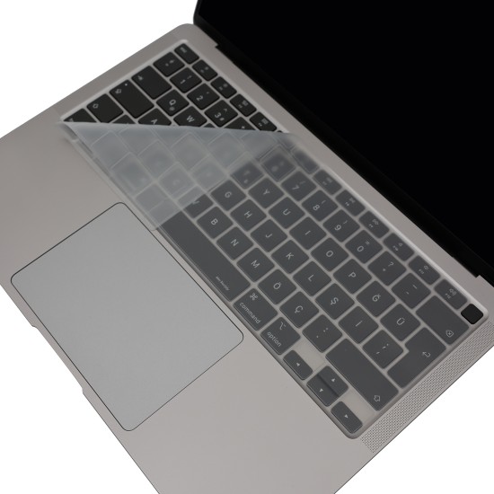 MacBook Air 13 A1932 İnce Yıkanabilir Klavye Koruma Kılıfı