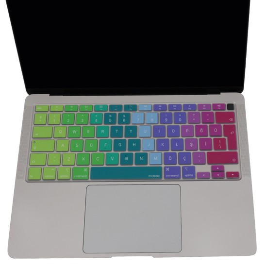 MacBook Air 13 M1 Türkçe Q ISO Enter Silikon Klavye Koruyucu