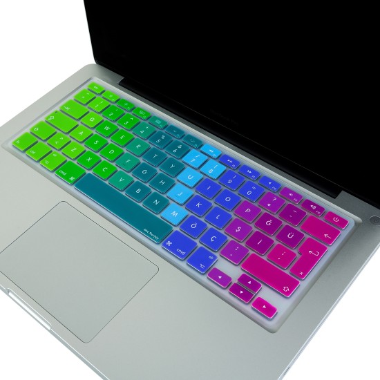MacBook Air 13 Pro 13 15 Klavye Koruyucu Türkçe Q Dazzle Silikon