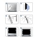 Hayalet Ekran Koruyucu Privacy Macbook Air (Eski USB'li Model 2010-2017) A1369 A1466 ile Uyumlu
