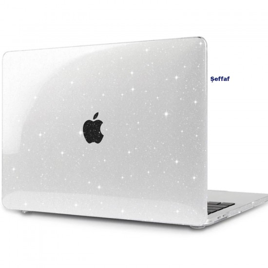 McStorey Macbook Air ile Uyumlu Kılıf HardCase A1369 A1466 2017 Öncesi Crystal Star