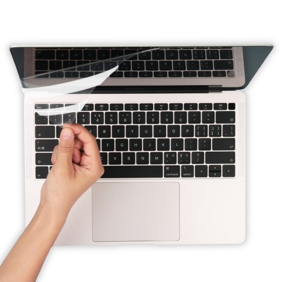 macbook air 15.3 anti scratch parlak ekran koruyucu a2941 a3114 a3241