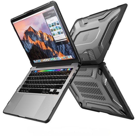 MacBook Air A1932 Outdoor Darbe Emici Şeffaf Kılıf 2018 2019
