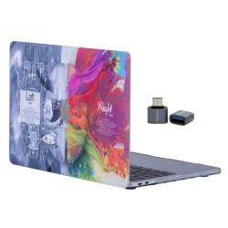 MacBook Air 13.6 M2 M3 M4 Brain Tasarım İnce Sert Kapak – Premium Yaratıcı Koruma