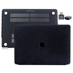 MacBook Air 13.6 Uyumlu M2 M3 M4 Simli Kaplama Premium TPU Sert Kılıf İnce Parlak Koruma