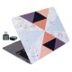 macbook air 13 inc geometrik desenli tpu lazer baskili ince sert kapak