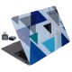 macbook air 13 inc geometrik desenli tpu lazer baskili ince sert kapak