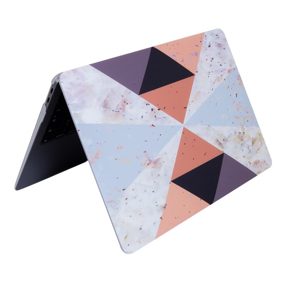 macbook air 13 inc geometrik desenli tpu lazer baskili ince sert kapak