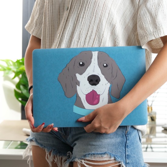 Macbook Air Kılıf 13 inç A1369 A1466 Uyumlu Dog01 | Sert Kapak | Darbe ve Çizik Önleyici