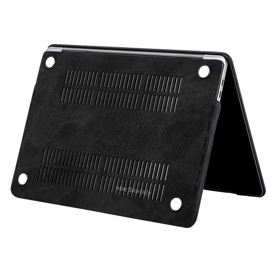 Macbook Air Kılıf 13 inç Kaplama Fabric01 Kumaş (Eski USB'li Model 2010-2017) A1369 A1466 ile Uyumlu