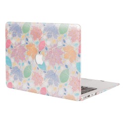 MacBook Air 13 Kılıf Vinleks Deri Dokulu Sert Hard Case İnce Hafif Darbe Çizilme Koruma