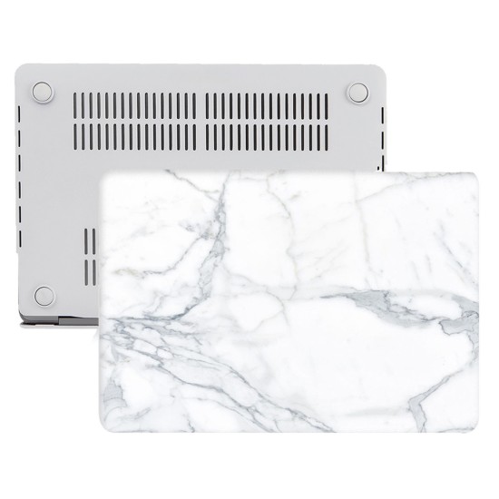 Macbook Air Kılıf 13 inç Mermer06NL (Eski USB'li Model 2010-2017) A1369 A1466 ile Uyumlu