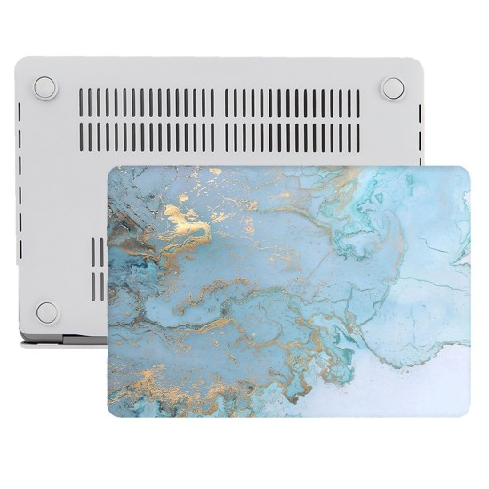 Macbook Air Kılıf 13 inç Mermer06NL (Eski USB'li Model 2010-2017) A1369 A1466 ile Uyumlu