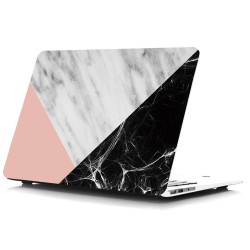 Macbook Air Kılıf 13 inç Mermer09NL (Eski USB'li Model 2010-2017) A1369 A1466 ile Uyumlu