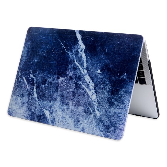 Macbook Air Kılıf 13 inç Mermer09NL (Eski USB'li Model 2010-2017) A1369 A1466 ile Uyumlu