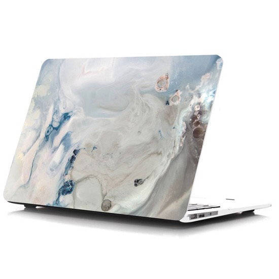 Macbook Air Kılıf 13 inç Mermer10NL (Eski USB'li Model 2010-2017) A1369 A1466 ile Uyumlu