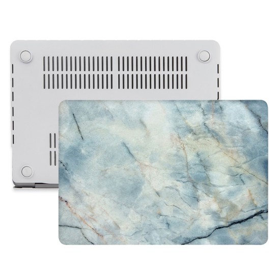 Macbook Air Kılıf 13 inç Mermer11NL (Eski USB'li Model 2010-2017) A1369 A1466 ile Uyumlu