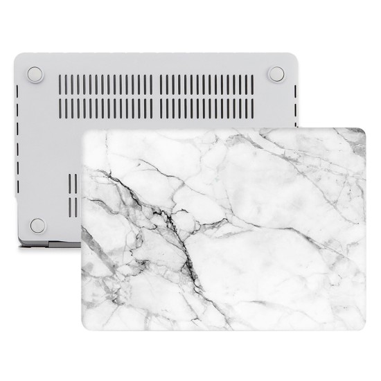 Macbook Air Kılıf 13 inç Mermer11NL (Eski USB'li Model 2010-2017) A1369 A1466 ile Uyumlu