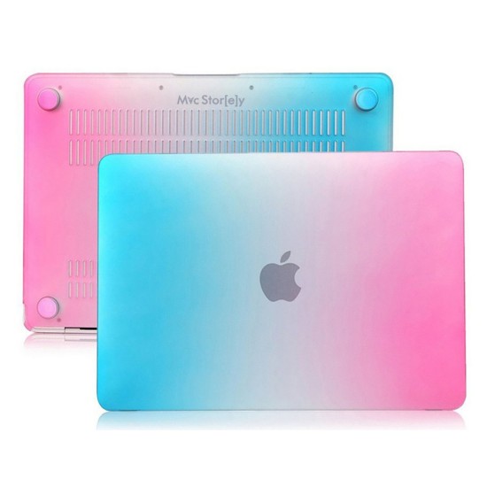 Macbook Air Kılıf 13 inç Rainbow (Eski USB'li Model 2010-2017) A1369 A1466 ile Uyumlu