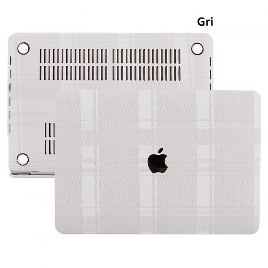 Macbook Air Kılıf 13 inç Burberry01 (Eski USB'li Model 2010-2017) A1369 A1466 ile Uyumlu