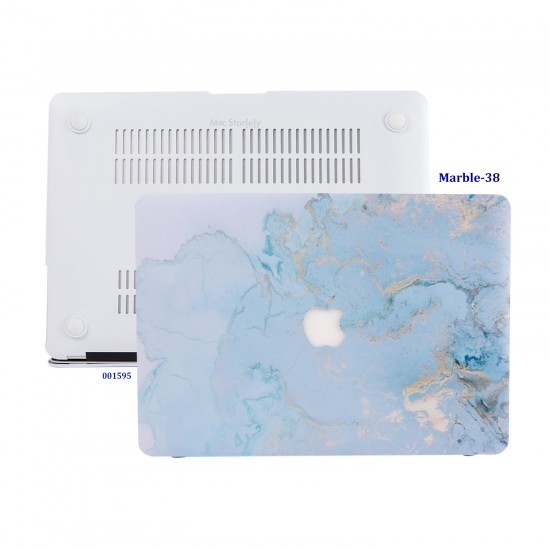 Macbook Air Kılıf 13 inç Desenli Mermer06 (Eski USB'li Model 2010-2017) A1369 A1466 ile Uyumlu