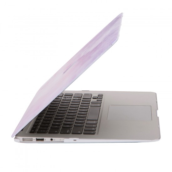 Macbook Air Kılıf 13 inç Mermer10 (Eski USB'li Model 2010-2017) A1369 A1466 ile Uyumlu