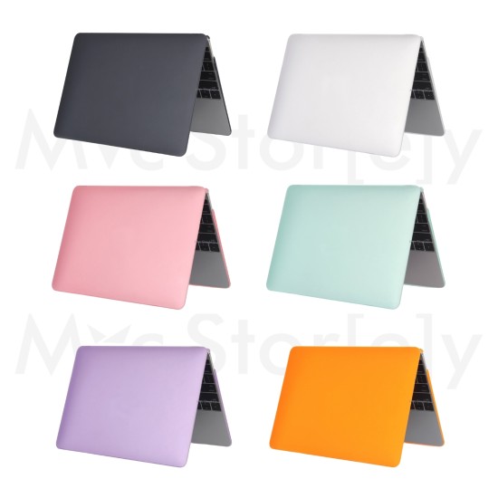 MacBook Air 13.6 inç mat flu buzlu kılıf TPU sert kapak M4-M3-M2 uyumlu ince hafif koruyucu