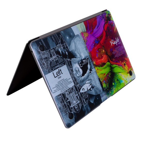 Macbook Air Kılıf Sticker Kaplama Laptop Koruyucu (TouchID'li) A2179 ile Uyumlu BrainNL